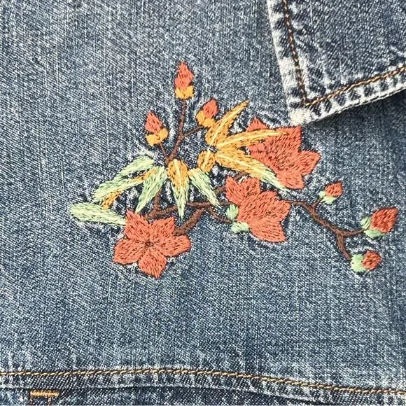 Mavi denim dress ▪️ embroidered ▪️ size small - Picture 4 of 5